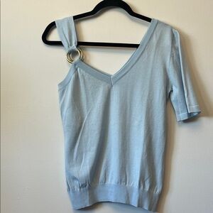 Moschino Light Blue Knit Top